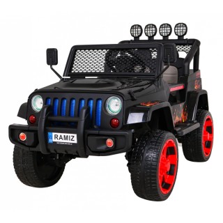 Terénne autíčko Raptor Drifter Plamene + Diaľkové ovládanie + Pohon 4x4 + Úložný priestor + Pomalý štart + MP3 LED