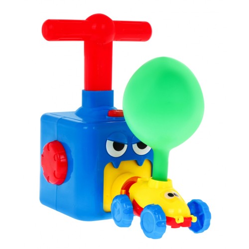 Sada autíčok s balónikovým pohonom pre deti 3+ Pumpička na balóny + 2 autíčka + 4 balóniky