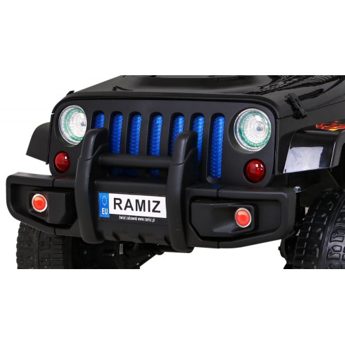 Terénne autíčko Raptor Drifter Plamene + Diaľkové ovládanie + Pohon 4x4 + Úložný priestor + Pomalý štart + MP3 LED