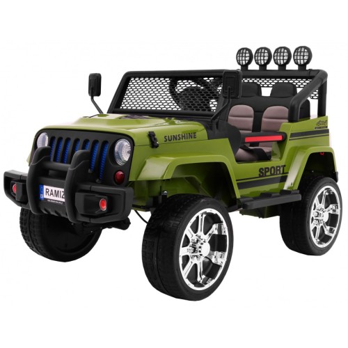 Terénne autíčko Raptor Drifter Zelené+ Diaľkové ovládanie + Pohon 4x4 + Úložný priestor + Pomalý štart + MP3 LED