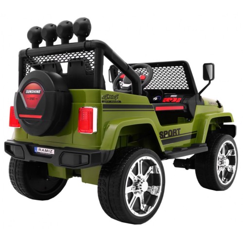 Terénne autíčko Raptor Drifter Zelené+ Diaľkové ovládanie + Pohon 4x4 + Úložný priestor + Pomalý štart + MP3 LED