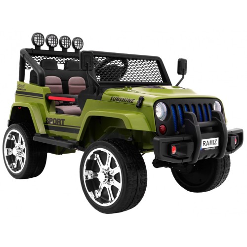 Terénne autíčko Raptor Drifter Zelené+ Diaľkové ovládanie + Pohon 4x4 + Úložný priestor + Pomalý štart + MP3 LED