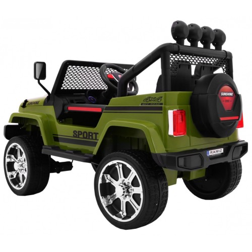Terénne autíčko Raptor Drifter Zelené+ Diaľkové ovládanie + Pohon 4x4 + Úložný priestor + Pomalý štart + MP3 LED