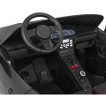 Perfecta Auto pre 2 deti Čierna + Nafukovacie kolesá + Bezkefkový motor + MP3 LED + Pomalý štart