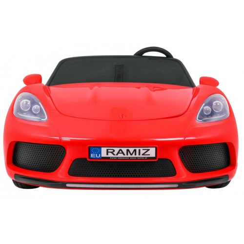 Perfecta Auto pre 2 deti Červená + Nafukovacie kolesá + Bezkefkový motor + MP3 LED + Pomalý štart