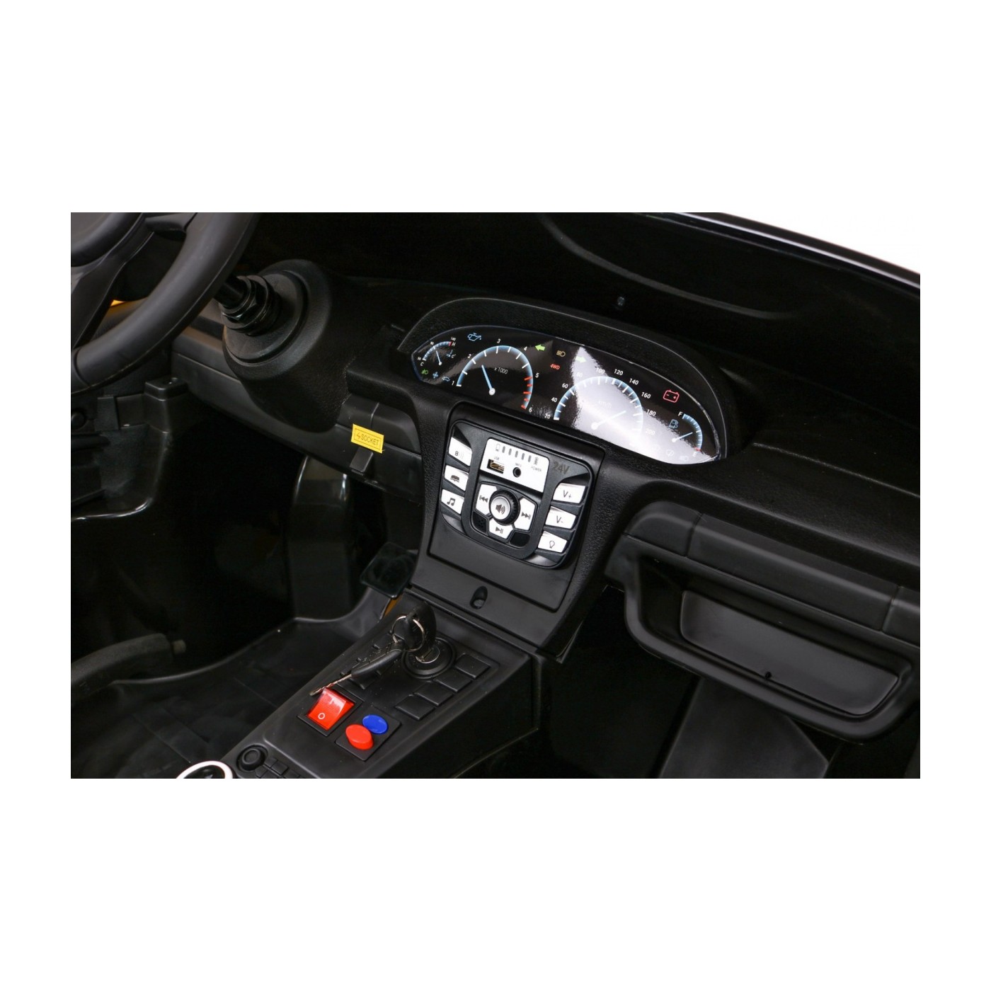 Perfecta Lift pre 2 deti Červená + Nafukovacie kolesá + Bezkefkový motor + MP3 LED + Pomalý štart