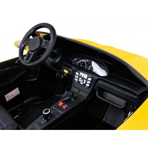 Perfecta Lift pre 2 deti Žltá + Nafukovacie kolesá + Bezkefkový motor + MP3 LED + Pomalý štart