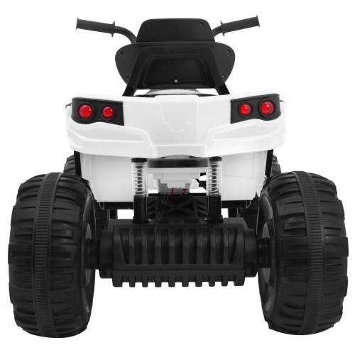 Quad ATV 2.4GHz na batériu pre deti Biely + Diaľkové ovládanie + Kolesá EVA + Rádio MP3 + Pomalý štart
