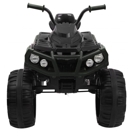 Quad ATV 2.4GHz na batériu pre deti Čierna + Diaľkové ovládanie + Kolesá EVA + Rádio MP3 + Pomalý štart