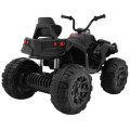 Quad ATV 2.4GHz na batériu pre deti Čierna + Diaľkové ovládanie + Kolesá EVA + Rádio MP3 + Pomalý štart