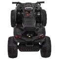 Quad ATV 2.4GHz na batériu pre deti Čierna + Diaľkové ovládanie + Kolesá EVA + Rádio MP3 + Pomalý štart