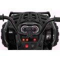 Quad ATV 2.4GHz na batériu pre deti Čierna + Diaľkové ovládanie + Kolesá EVA + Rádio MP3 + Pomalý štart