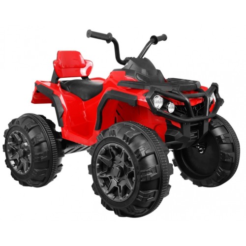 Quad ATV 2.4GHz na batériu pre deti Červený + Diaľkové ovládanie + Kolesá EVA + Rádio MP3 + Pomalý štart