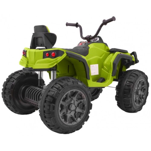 Quad ATV 2.4GHz na batériu pre deti Zelená + Diaľkové ovládanie + Kolesá EVA + Rádio MP3 + Pomalý štart