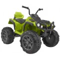 Quad ATV 2.4GHz na batériu pre deti Zelená + Diaľkové ovládanie + Kolesá EVA + Rádio MP3 + Pomalý štart