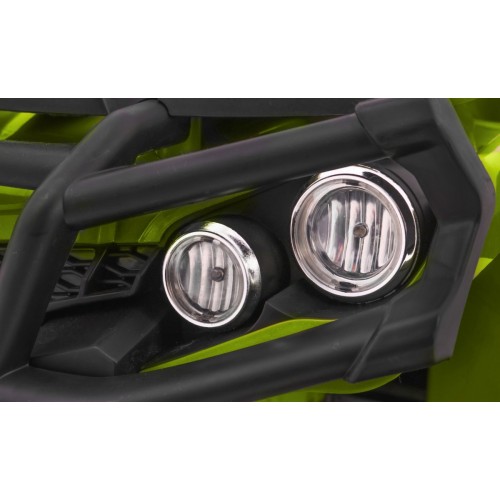 Quad ATV 2.4GHz na batériu pre deti Zelená + Diaľkové ovládanie + Kolesá EVA + Rádio MP3 + Pomalý štart