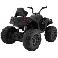 Quad ATV na batériu pre deti Čierny + Kolesá EVA + Rádio MP3 + LED + Pomalý štart