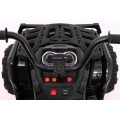Quad ATV na batériu pre deti Čierny + Kolesá EVA + Rádio MP3 + LED + Pomalý štart