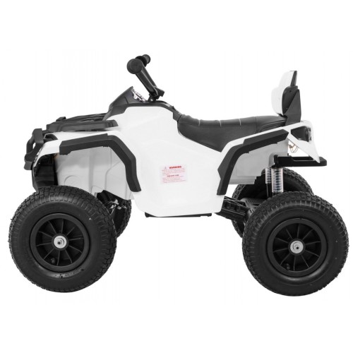 Quad ATV Air na batériu pre deti Biele + Nafukovacie kolesá + Rádio MP3 + Pomalý štart