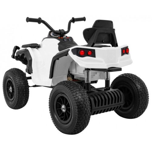 Quad ATV Air na batériu pre deti Biele + Nafukovacie kolesá + Rádio MP3 + Pomalý štart