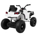 Quad ATV Air na batériu pre deti Biele + Nafukovacie kolesá + Rádio MP3 + Pomalý štart