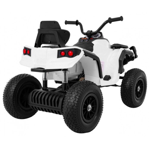 Quad ATV Air na batériu pre deti Biele + Nafukovacie kolesá + Rádio MP3 + Pomalý štart