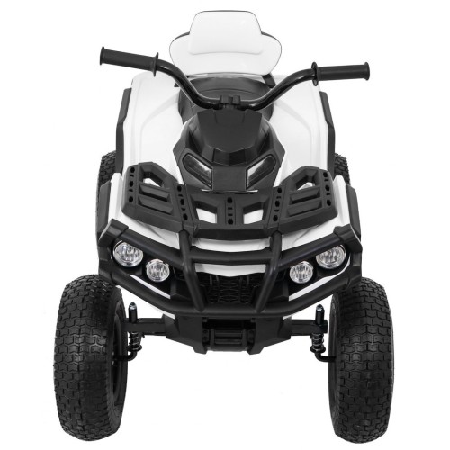 Quad ATV Air na batériu pre deti Biele + Nafukovacie kolesá + Rádio MP3 + Pomalý štart
