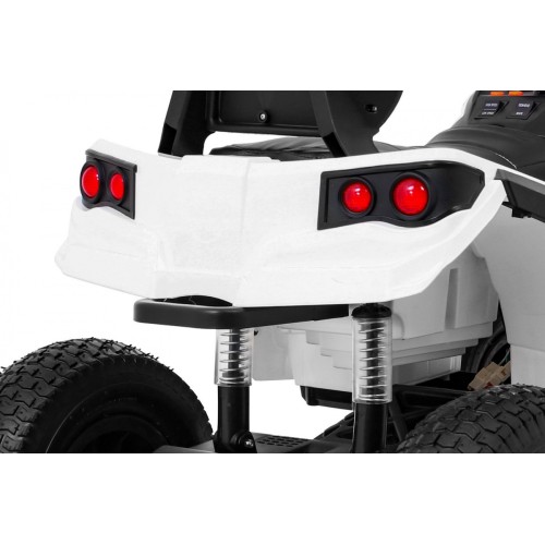 Quad ATV Air na batériu pre deti Biele + Nafukovacie kolesá + Rádio MP3 + Pomalý štart
