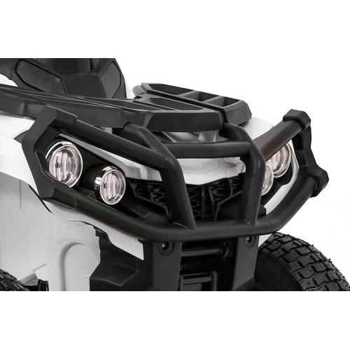Quad ATV Air na batériu pre deti Biele + Nafukovacie kolesá + Rádio MP3 + Pomalý štart
