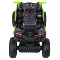 Quad ATV Air na batériu pre deti Čierno-zeleéá + Nafukovacie kolesá + Rádio MP3 + Pomalý štart