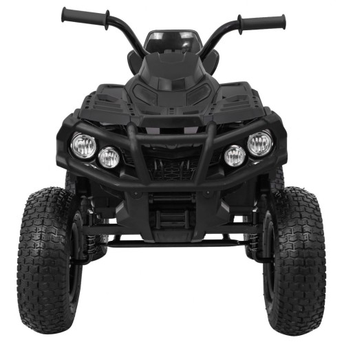 Quad ATV Air na batériu pre deti Čierne + Nafukovacie kolesá + Rádio MP3 + Pomalý štart