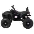 Quad ATV Air na batériu pre deti Čierne + Nafukovacie kolesá + Rádio MP3 + Pomalý štart