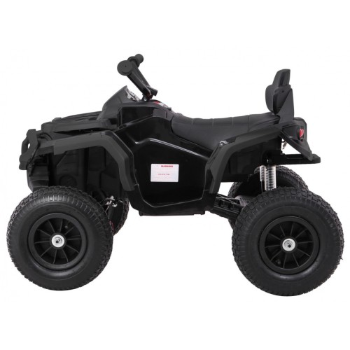 Quad ATV Air na batériu pre deti Čierne + Nafukovacie kolesá + Rádio MP3 + Pomalý štart