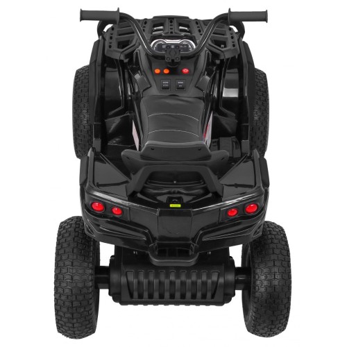 Quad ATV Air na batériu pre deti Čierne + Nafukovacie kolesá + Rádio MP3 + Pomalý štart