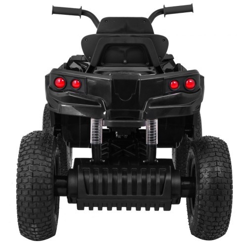 Quad ATV Air na batériu pre deti Čierne + Nafukovacie kolesá + Rádio MP3 + Pomalý štart