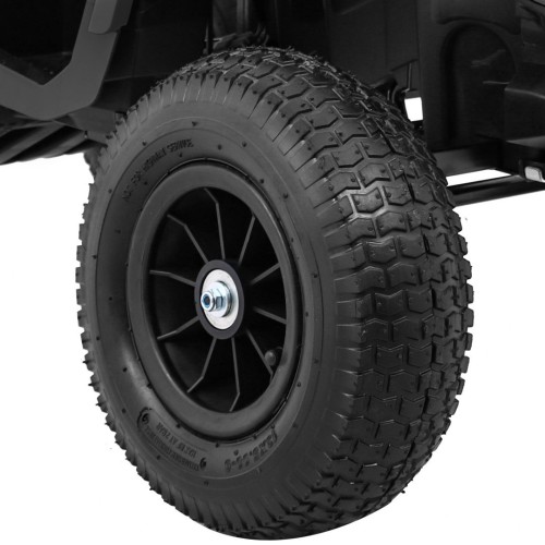 Quad ATV Air na batériu pre deti Čierne + Nafukovacie kolesá + Rádio MP3 + Pomalý štart