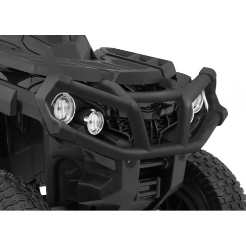 Quad ATV Air na batériu pre deti Čierne + Nafukovacie kolesá + Rádio MP3 + Pomalý štart