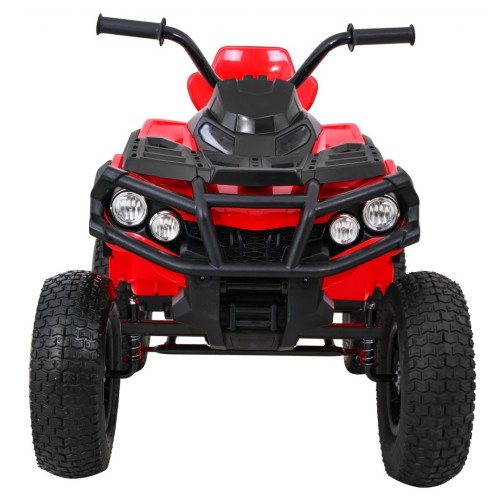 Quad ATV Air na batériu pre deti Červené + Nafukovacie kolesá + Rádio MP3 + Pomalý štart