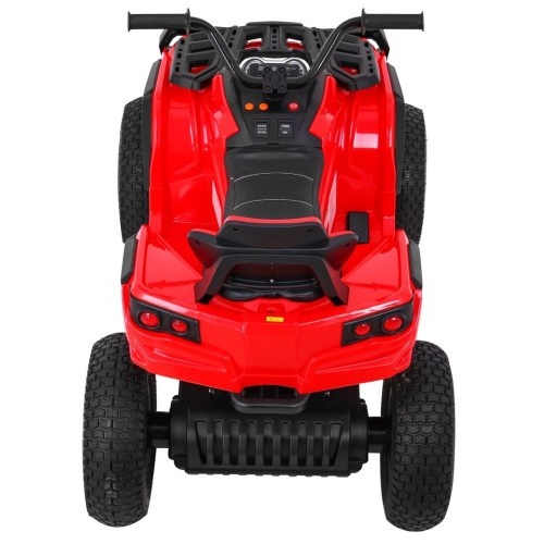 Quad ATV Air na batériu pre deti Červené + Nafukovacie kolesá + Rádio MP3 + Pomalý štart