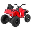 Quad ATV Air na batériu pre deti Červené + Nafukovacie kolesá + Rádio MP3 + Pomalý štart