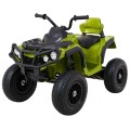 Quad ATV Air na batériu pre deti Zelené + Nafukovacie kolesá + Rádio MP3 + Pomalý štart