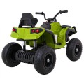 Quad ATV Air na batériu pre deti Zelené + Nafukovacie kolesá + Rádio MP3 + Pomalý štart