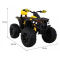 Vozidlo Quad ATV Power Žlté