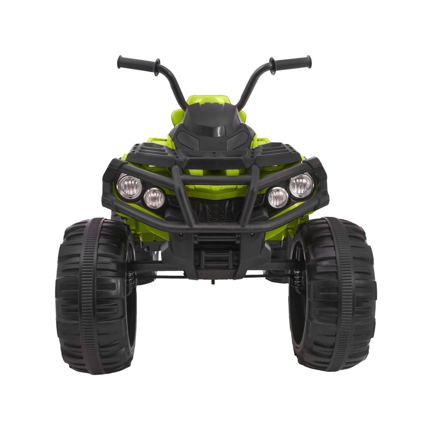 Quad ATV na batériu pre deti Zelené + Kolesá EVA + Rádio MP3 + LED + Pomalý štart.