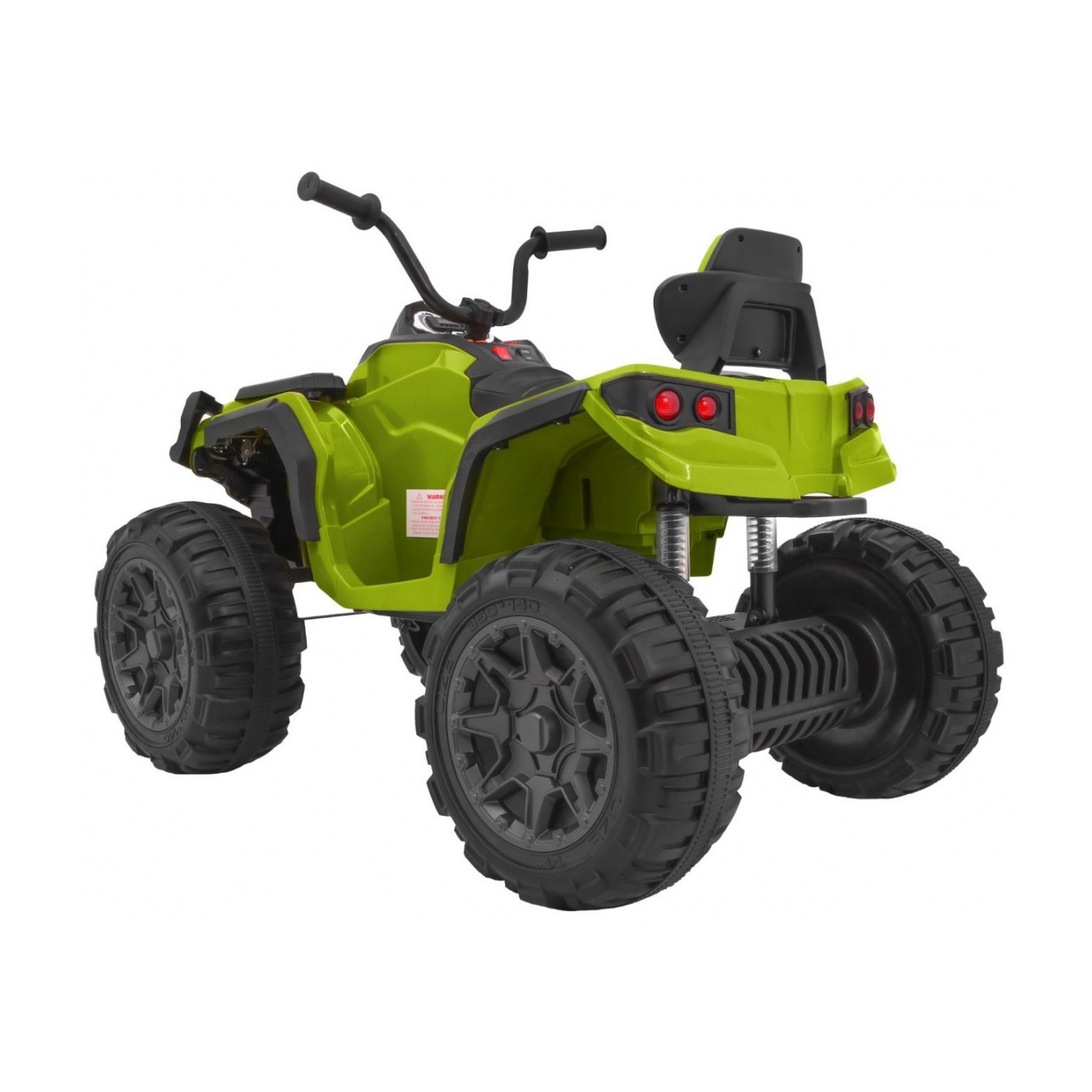Quad ATV na batériu pre deti Zelené + Kolesá EVA + Rádio MP3 + LED + Pomalý štart.