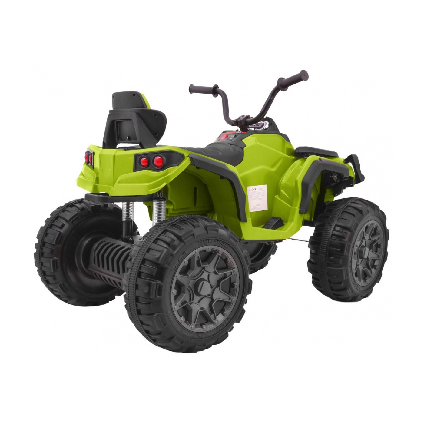 Quad ATV na batériu pre deti Zelené + Kolesá EVA + Rádio MP3 + LED + Pomalý štart.