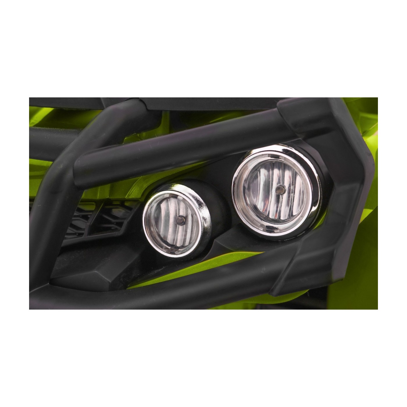 Quad ATV na batériu pre deti Zelené + Kolesá EVA + Rádio MP3 + LED + Pomalý štart.