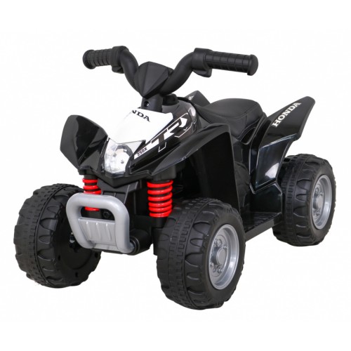 Quad Honda 250X TRX na batériu Čierna + Klaksón + LED + Ekokoža
