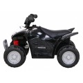 Quad Honda 250X TRX na batériu Čierna + Klaksón + LED + Ekokoža