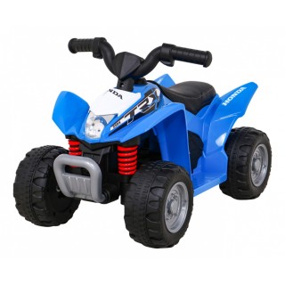 Quad Honda 250X TRX na batériu Modrá + Klaksón + LED + Ekokoža